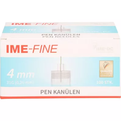 IME-smalka universāla pildspalvas kanila 31 G 4 mm, 100 gab