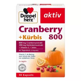 DOPPELHERZ Dzērveņu + ķirbju kapsulas, 30 kapsulas