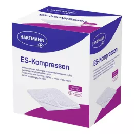 ES-KOMPRESSEN sterili 10x10 cm 12x beramā iepakojumā, 10X10 gab