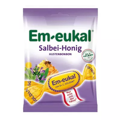 EM-EUKAL Salvijas medus konfektes ar cukura piedevu, 75 g