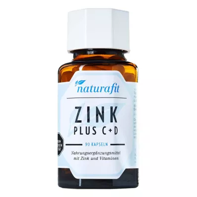 NATURAFIT Zinc Plus C+D kapsulas, 90 kapsulas