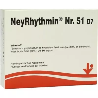 NEYRHYTHMIN Nr. 51 D 7 ampulas, 5X2 ml