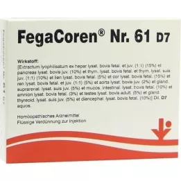 FEGACOREN Nr. 61 D 7 ampulas, 5X2 ml