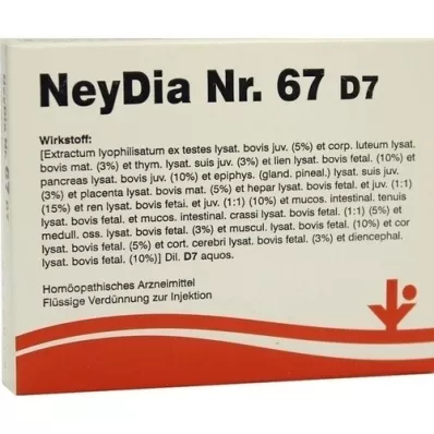 NEYDIA Nr. 67 D 7 ampulas, 5X2 ml