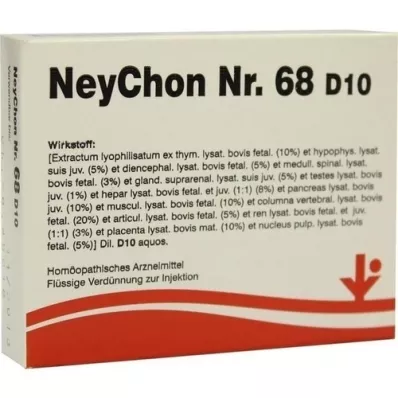 NEYCHON Nr. 68 D 10 ampulas, 5X2 ml