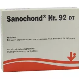 SANOCHOND Nr. 92 D 7 ampulas, 5X2 ml