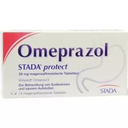 OMEPRAZOL STADA aizsargā 20 mg apvalkotās tabletes, 14 gab