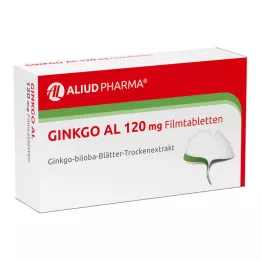 GINKGO AL 120 mg apvalkotās tabletes, 60 gab