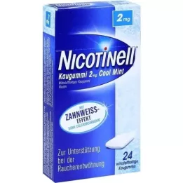 NICOTINELL Košļājamā gumija Cool Mint 2 mg, 24 gab