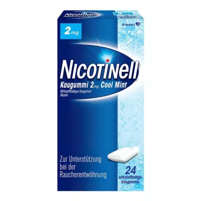 NICOTINELL Košļājamā gumija Cool Mint 2 mg, 24 gab