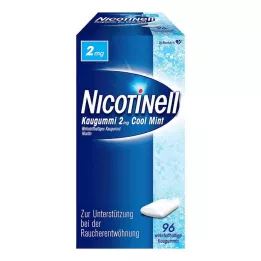 NICOTINELL Košļājamā gumija Cool Mint 2 mg, 96 gab