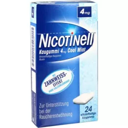 NICOTINELL Košļājamā gumija Cool Mint 4 mg, 24 gab