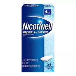 NICOTINELL Košļājamā gumija Cool Mint 4 mg, 24 gab