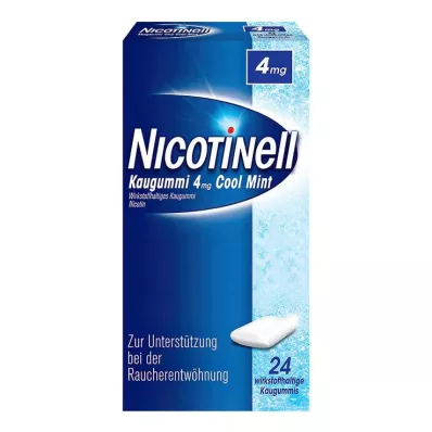 NICOTINELL Košļājamā gumija Cool Mint 4 mg, 24 gab