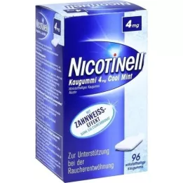 NICOTINELL Košļājamā gumija Cool Mint 4 mg, 96 gab