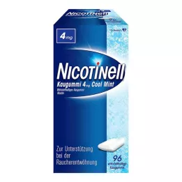 NICOTINELL Košļājamā gumija Cool Mint 4 mg, 96 gab
