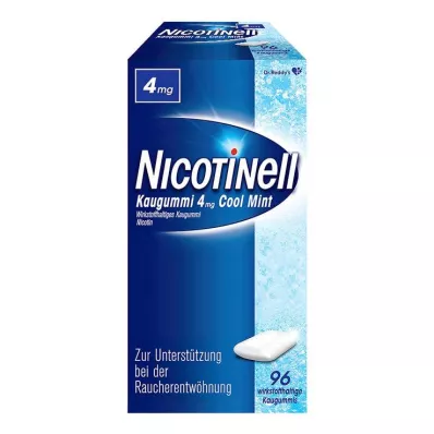NICOTINELL Košļājamā gumija Cool Mint 4 mg, 96 gab NICOTINELL Košļājamā gumija Cool Mint 4 mg, 96 gab