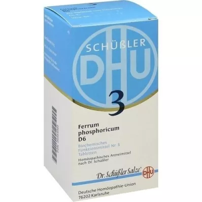 BIOCHEMIE DHU 3 Ferrum phosphoricum D 6 tabletes, 420 kapsulas