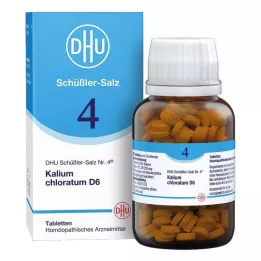 DHU Schüßler sāls Nr. 4 potassium chloratum D6 tabletes, 420 gab