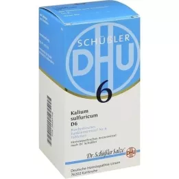 BIOCHEMIE DHU 6 Potassium sulfuricum D 6 tabletes, 420 kapsulas