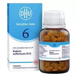 DHU Schüßler sāls numurs 6 potassium sulfuricum D12 tabletes (420 gab.)