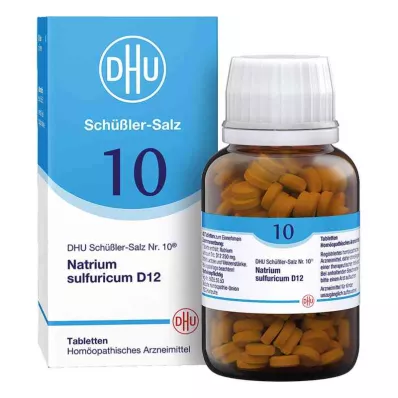 DHU Šeslera sāls numurs 10, nātrija sulfuricum D12 tabletes (420 gab.) DHU Šeslera sāls numurs 10, nātrija sulfuricum D12 tabletes (420 gab.)