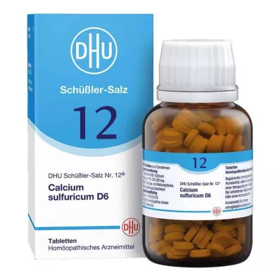 BIOCHEMIE DHU 12 Calcium sulfuricum D 6 tabletes, 420 kapsulas BIOCHEMIE DHU 12 Calcium sulfuricum D 6 tabletes, 420 kapsulas