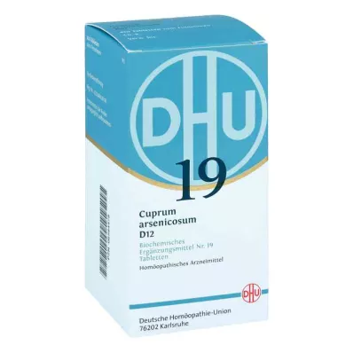 BIOCHEMIE DHU 19 Cuprum arsenicosum D 12 tabletes, 420 kapsulas