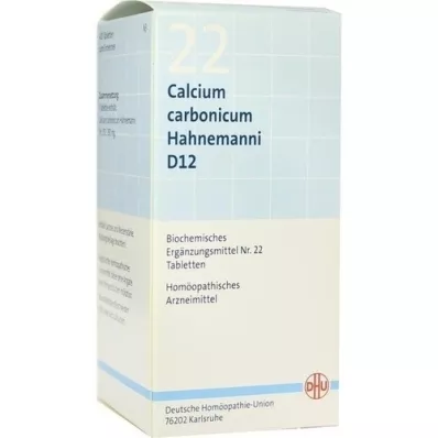 BIOCHEMIE DHU 22 Kalcija karbonāts D 12 tabletes, 420 kapsulas