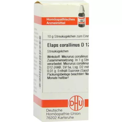 ELAPS corallinus D 12 lodītes, 10 g ELAPS corallinus D 12 lodītes, 10 g