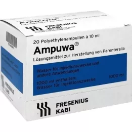 AMPUWA Plastmasas ampulas injekcijām/infūzijām, 20X10 ml