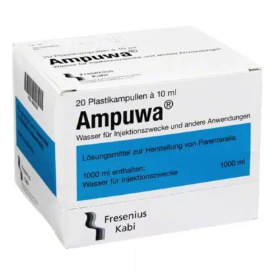 AMPUWA Plastmasas ampulas injekcijām/infūzijām, 20X10 ml AMPUWA Plastmasas ampulas injekcijām/infūzijām, 20X10 ml