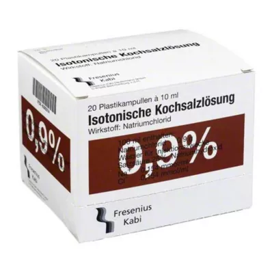 KOCHSALZLÖSUNG 0,9% Pl.Fresenius šķīdums injekcijām, 20X10 ml KOCHSALZLÖSUNG 0,9% Pl.Fresenius šķīdums injekcijām, 20X10 ml