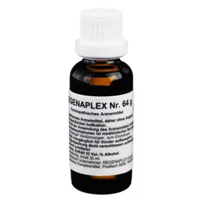 REGENAPLEX Nr. 64 g pilieni, 30 ml REGENAPLEX Nr. 64 g pilieni, 30 ml
