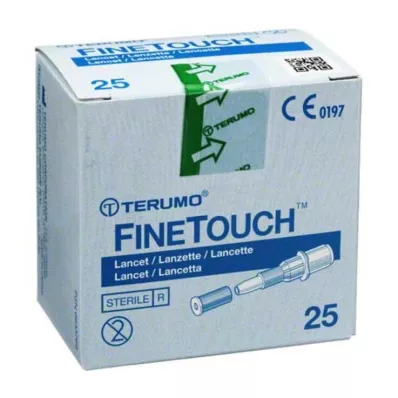 TERUMO FineTouch vienreizlietojamie lancetes, 25 gab