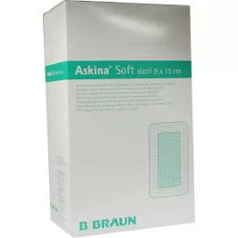 ASKINA Mīksts brūču pārsējs 9x15 cm sterils, 40 gab