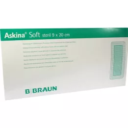 ASKINA Mīksts brūču pārsējs 9x20 cm sterils, 30 gab