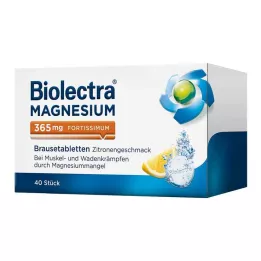 BIOLECTRA Magnijs 365 mg fortissimum citrons, 40 gab