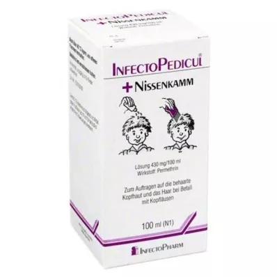 INFECTOPEDICUL Šķīdums + nit ķemme, 100 ml INFECTOPEDICUL Šķīdums + nit ķemme, 100 ml