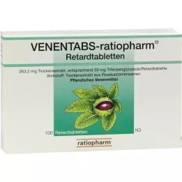 VENENTABS-ratiopharm pagarinātas darbības tabletes, 100 gab
