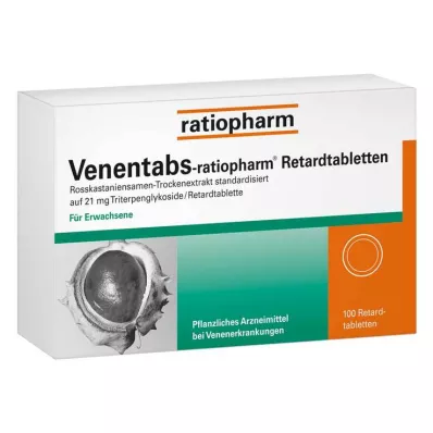 VENENTABS-ratiopharm pagarinātas darbības tabletes, 100 gab VENENTABS-ratiopharm pagarinātas darbības tabletes, 100 gab