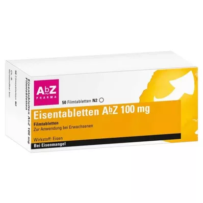 EISENTABLETTEN AbZ 100 mg apvalkotās tabletes, 50 gab EISENTABLETTEN AbZ 100 mg apvalkotās tabletes, 50 gab
