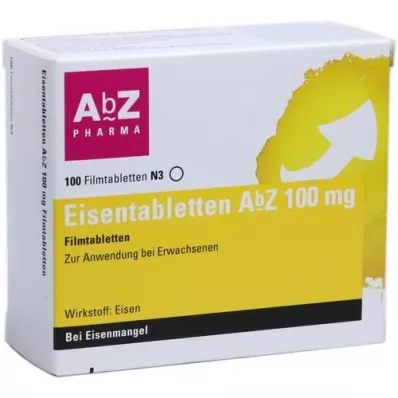 EISENTABLETTEN AbZ 100 mg apvalkotās tabletes, 100 gab