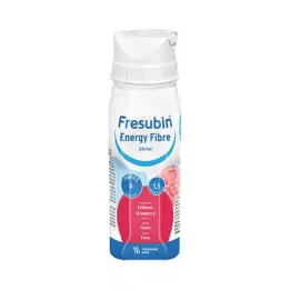 FRESUBIN ENERGY Šķiedrvielas DRINK Zemeņu dzeramā pudele, 4X200 ml