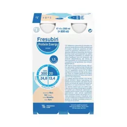 FRESUBIN PROTEIN Energy DRINK Riekstu dzeramā pudele, 4X200 ml