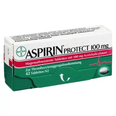 ASPIRIN Protect 100 mg zarnās apvalkotās tabletes, 42 gab ASPIRIN Protect 100 mg zarnās apvalkotās tabletes, 42 gab