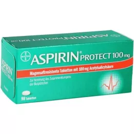 ASPIRIN Protect 100 mg zarnās apvalkotās tabletes, 98 gab