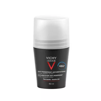 VICHY HOMME Dezodorants roll-on jutīgai ādai, 50 ml