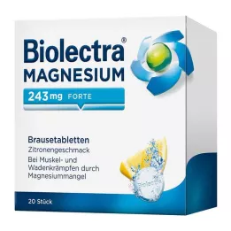 BIOLECTRA Magnija 243 mg forte citronu tabletes, 20 gab