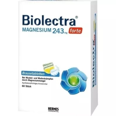 BIOLECTRA Magnija 243 mg forte citronu tabletes, 60 gab